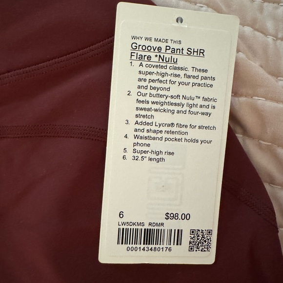 Lululemon Groove Pant SHR Flare Nulu - Picture 4 of 5